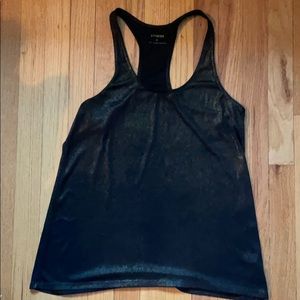 Express black and gold racer back tank